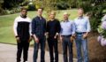 Fuse Venture Partners team members (left to right) Bobby Wagner, Kellan Carter, Cameron Borumand, Satbir Khanuja and John Connors.