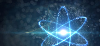 Image of an atom structure, symbolizing physics.