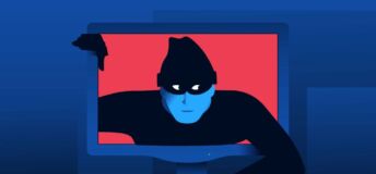 Photo illustration of a computer hacker.