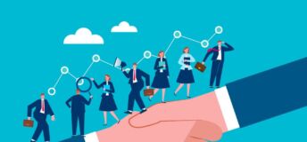 Photo illustrating concept of relationship building.