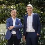 Mingpo Cai (L) and Denis Barrier, Cathay Innovation