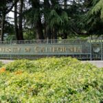 University of California sign outside the UC Berkeley campus, California, USA, June 5, 2023. The University of California, Berkeley is a public land-grant research university.