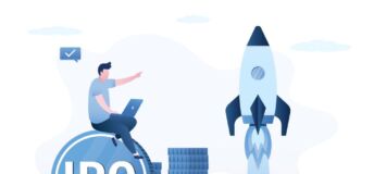 IPO concept illustration.