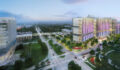A rendering of what the new paediatric hospital campus will look like