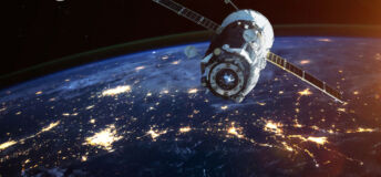 Image of a space satellite view from space.