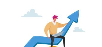 Image illustrating a successful salesperson.