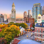 Boston, Massachusetts, USA Downtown Skyline