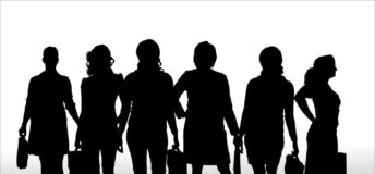 Illustration of women in venture capital or private equity.