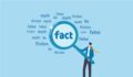 Illustration of concept of fact checking.