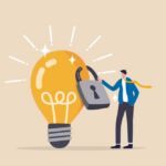 An inside look at a VC firmโs AI patent journey Illustration of the concept of protecting a patent or intellectual property.