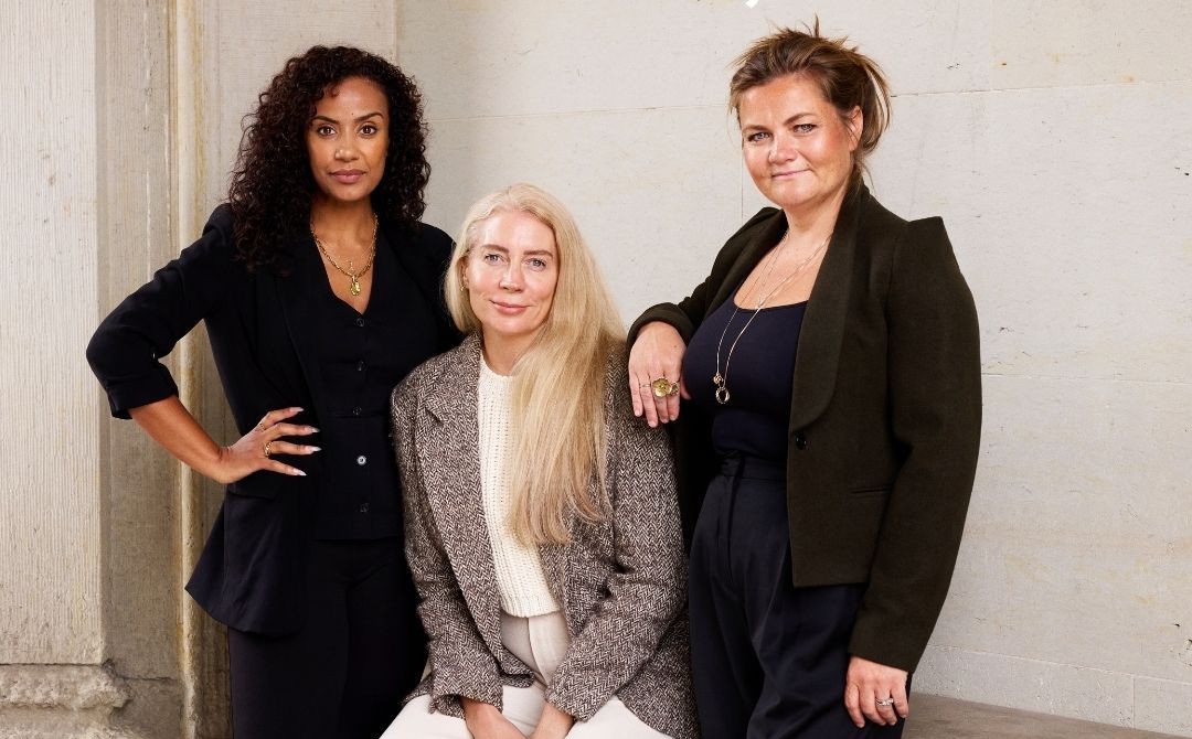 Photo of Unconventional Ventures' general partners (L-R) Nora Bavey, Alexis Horowitz-Burdick and Thea Messel.