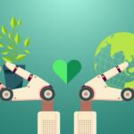 Illustrating the concepts of AI and sustainability.