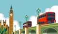 New capital will make it easier for UK companies scale locally Illustration of London, England.