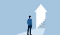 Illustraton of the concept of facing a new opportunity.