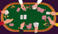 Illustration of people playing poker.