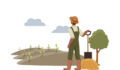 Nordic Foodtech VC gets โฌ30m from European Investment Fund Illustration of farmer working in a field.