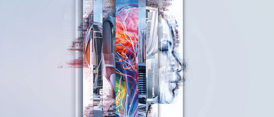 Science, technology, medicine graphic cover presentation