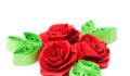 Paper roses Image of paper flowers isolated on a white background.